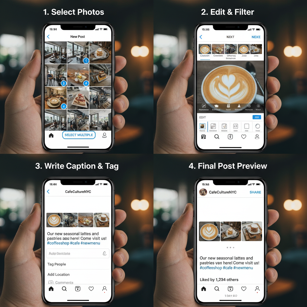 How to Create a Multi-Photo (Carousel) Post Step-by-Step — how many photos can you post on instagram at once