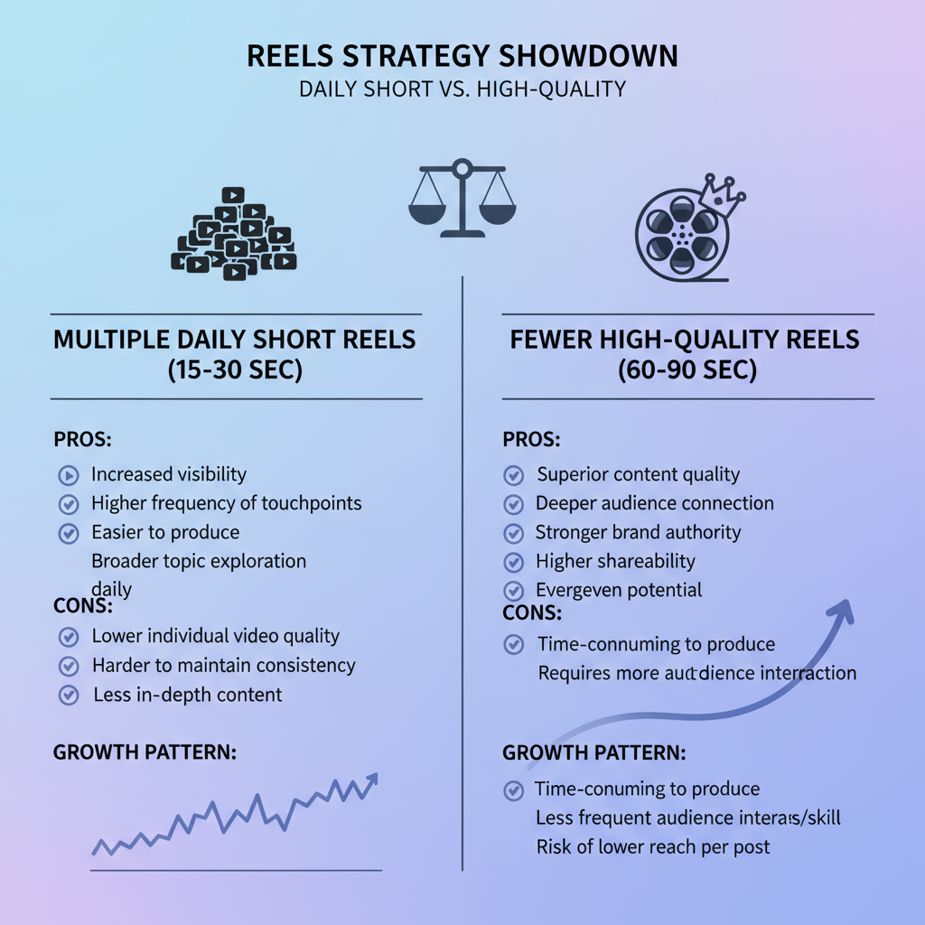 Benefits of Posting Multiple Reels Per Day vs. Fewer High-Quality Reels — how many reels should i post a day