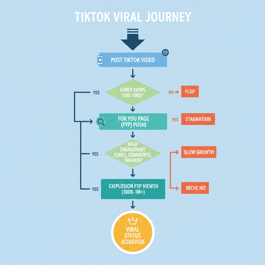Platform-Wide Average and Median Views — how many views is viral on tiktok