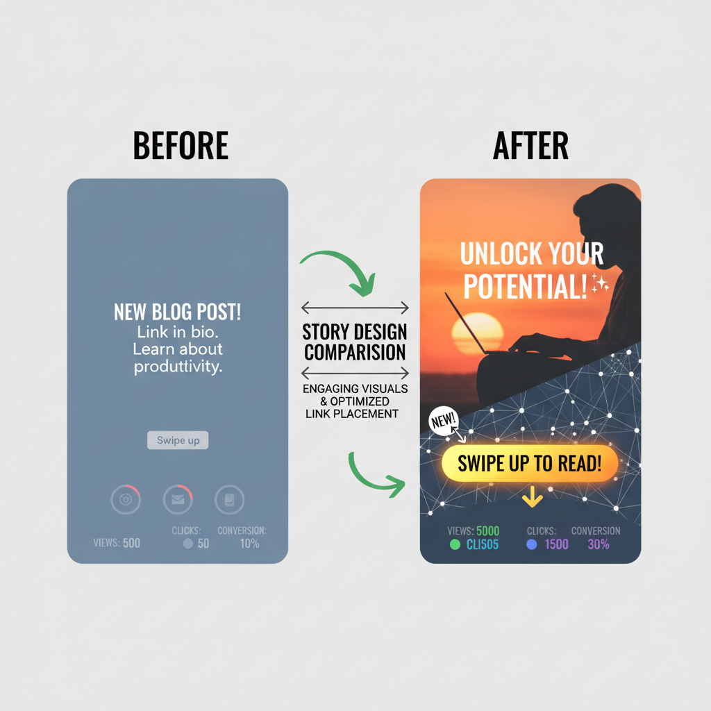 Designing Engaging Visuals to Draw Attention to the Link — how to add a clickable link to instagram story