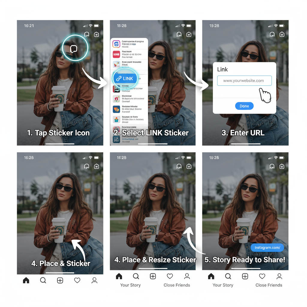 Link Aggregation Tools — how to add a link to an ig post