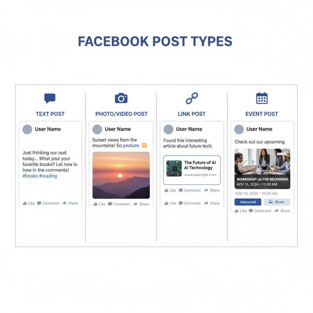 Mobile — how to add a post in facebook