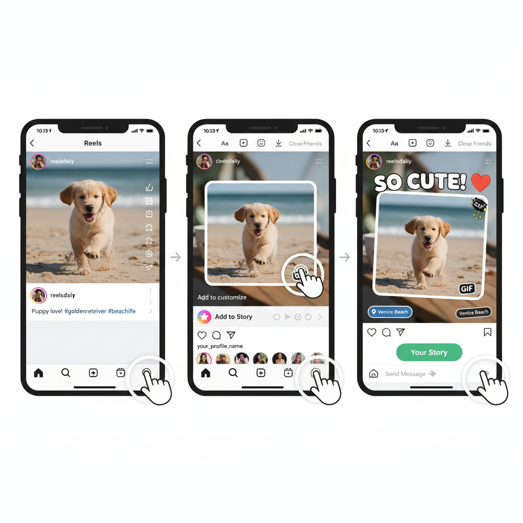 Adding Your Own Reel to Your Story — how to add a reel to your story instagram