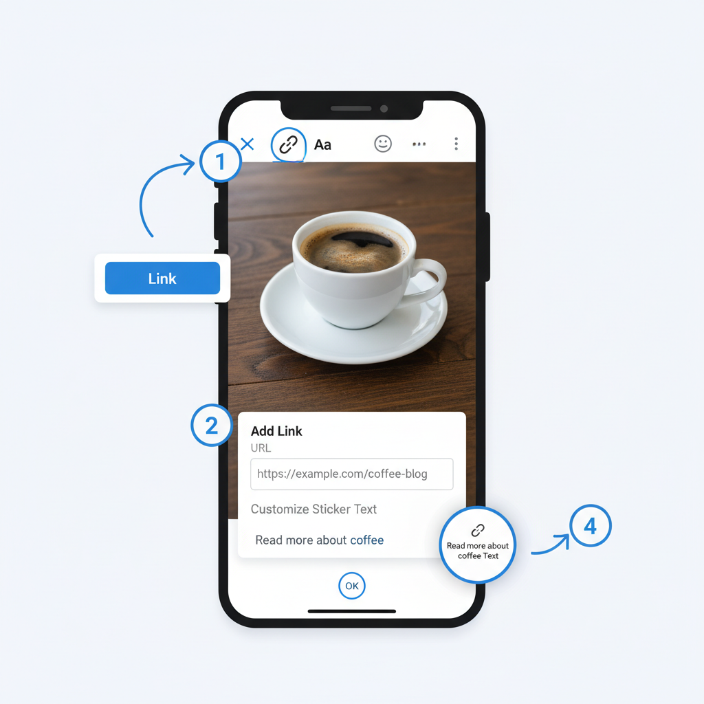 Adding the Link Sticker — how to add clickable link to instagram story