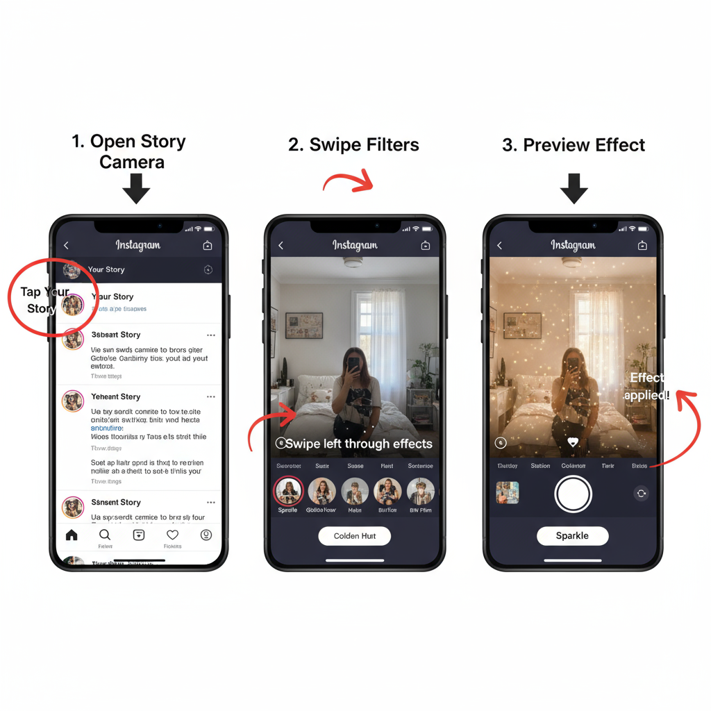 How to Access the Effects Gallery — how to add effects to instagram story