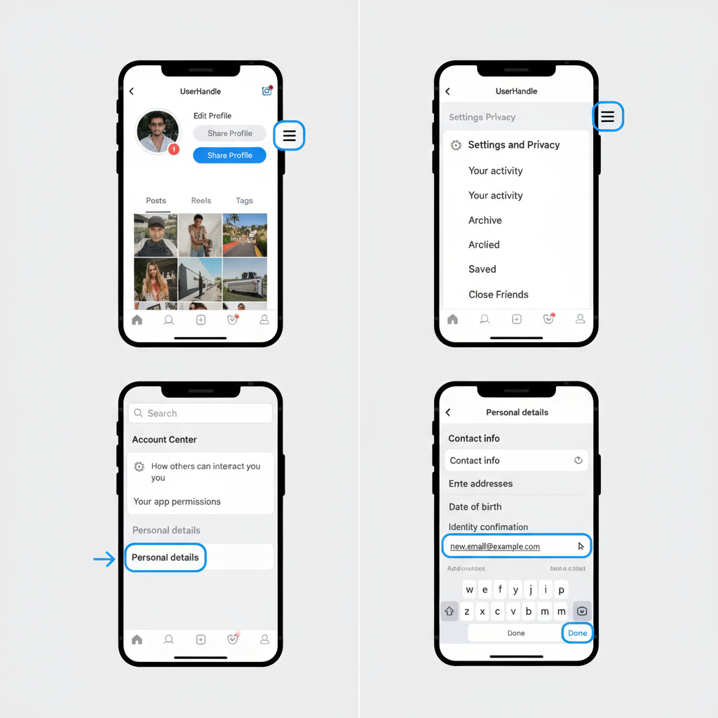 Step-by-Step Instructions — how to add email on instagram