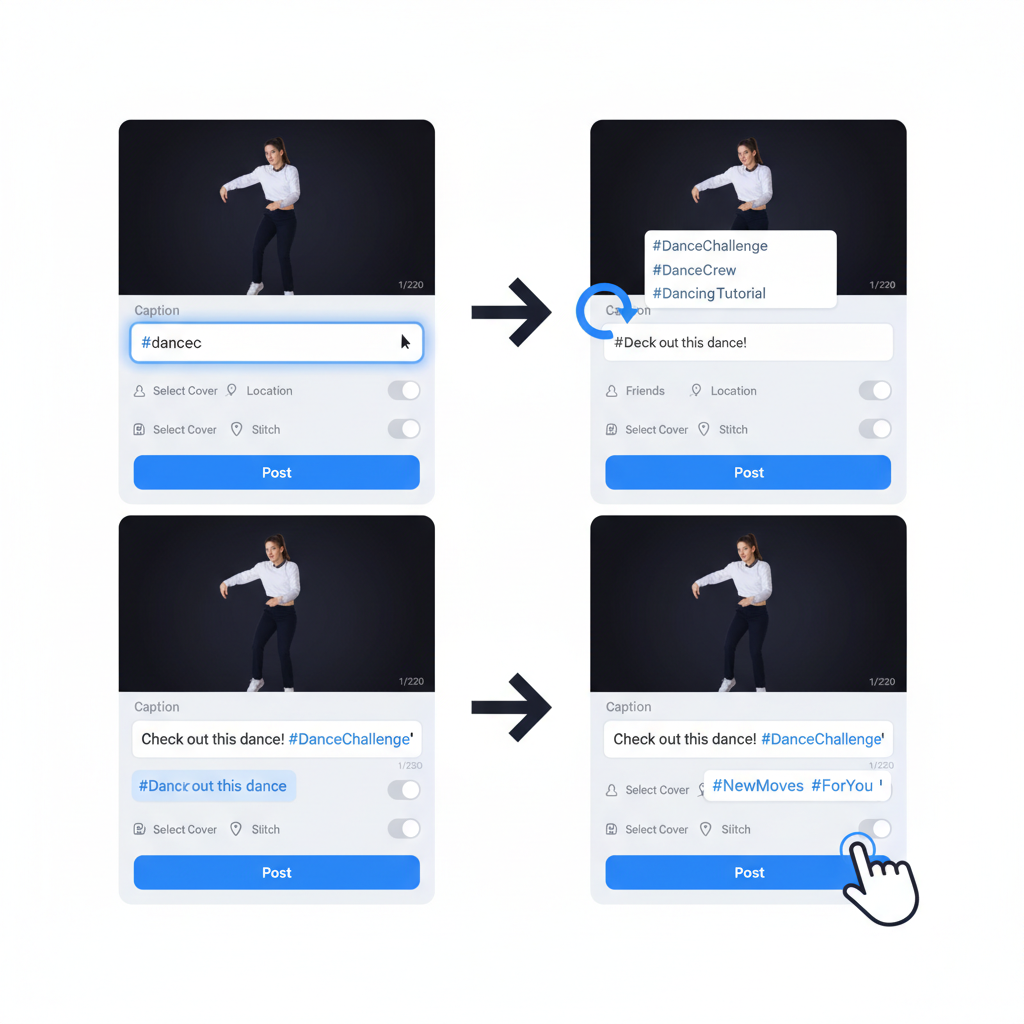 Try Third-Party Tools — how to add hashtags to tiktok videos