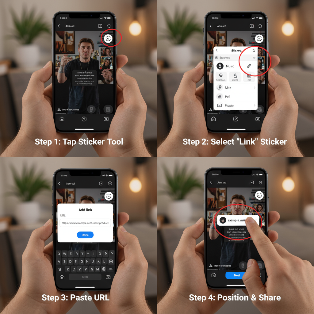 Step-by-Step: Adding a Link Sticker Before Publishing a Reel — how to add link to instagram reel