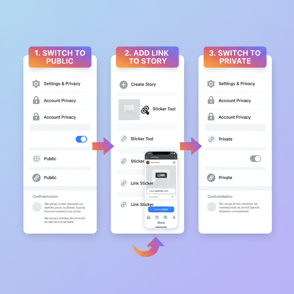 Guide Followers with Story Text or Visual Prompts — how to add link to instagram story private account