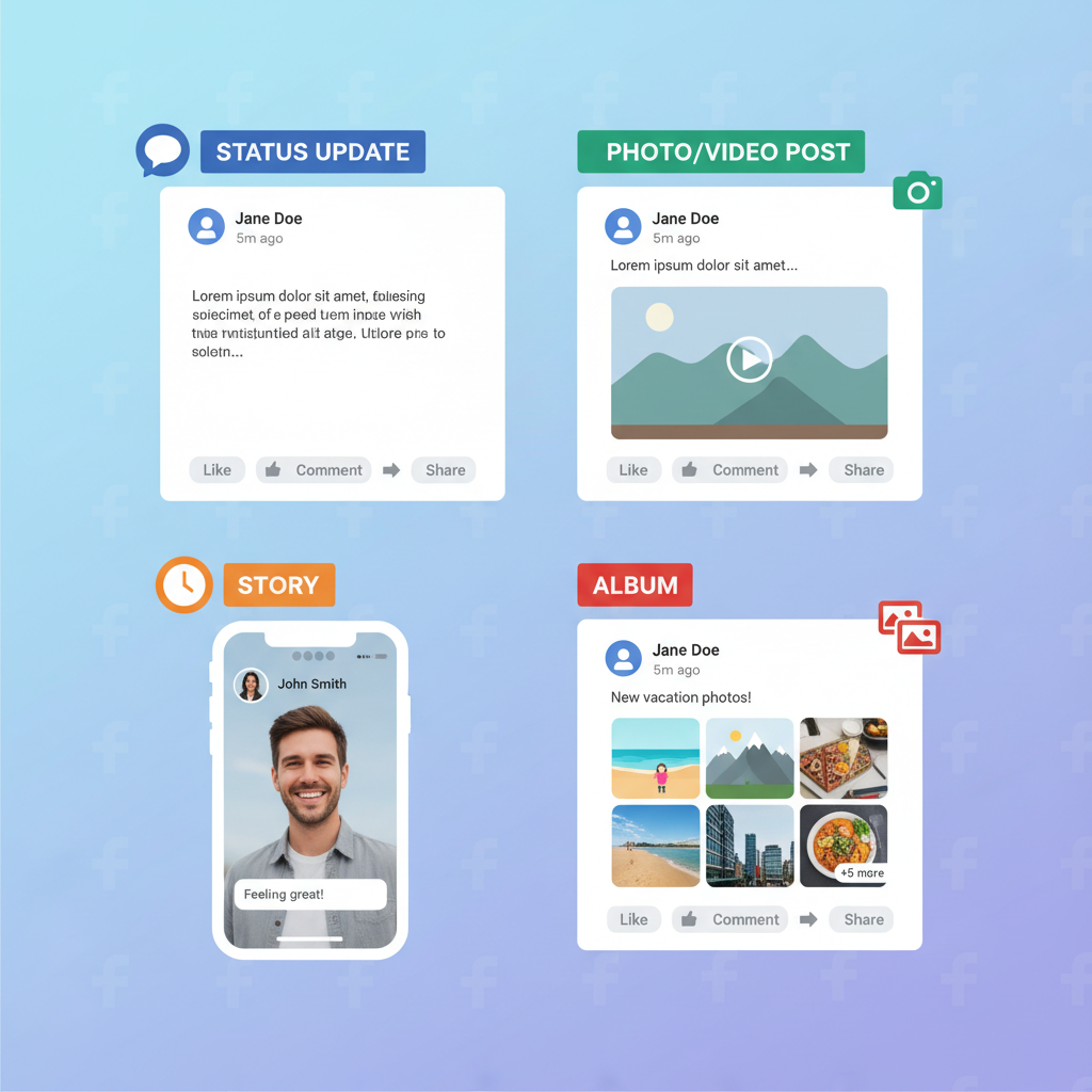 Orientation — how to add photo facebook post step by step