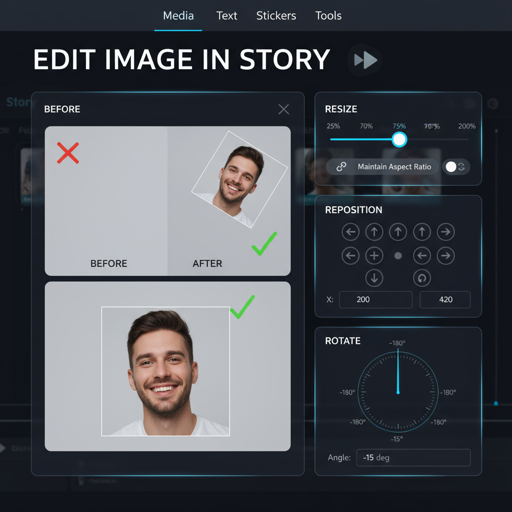 Accessing the Story Creation Screen — how to add pics to instagram story