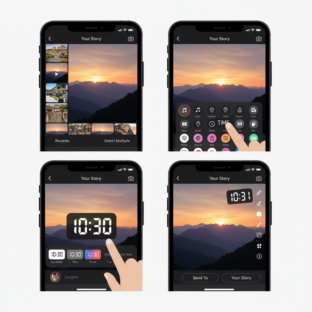 Introduction to Instagram Stories and Adding Time — how to add time on instagram story