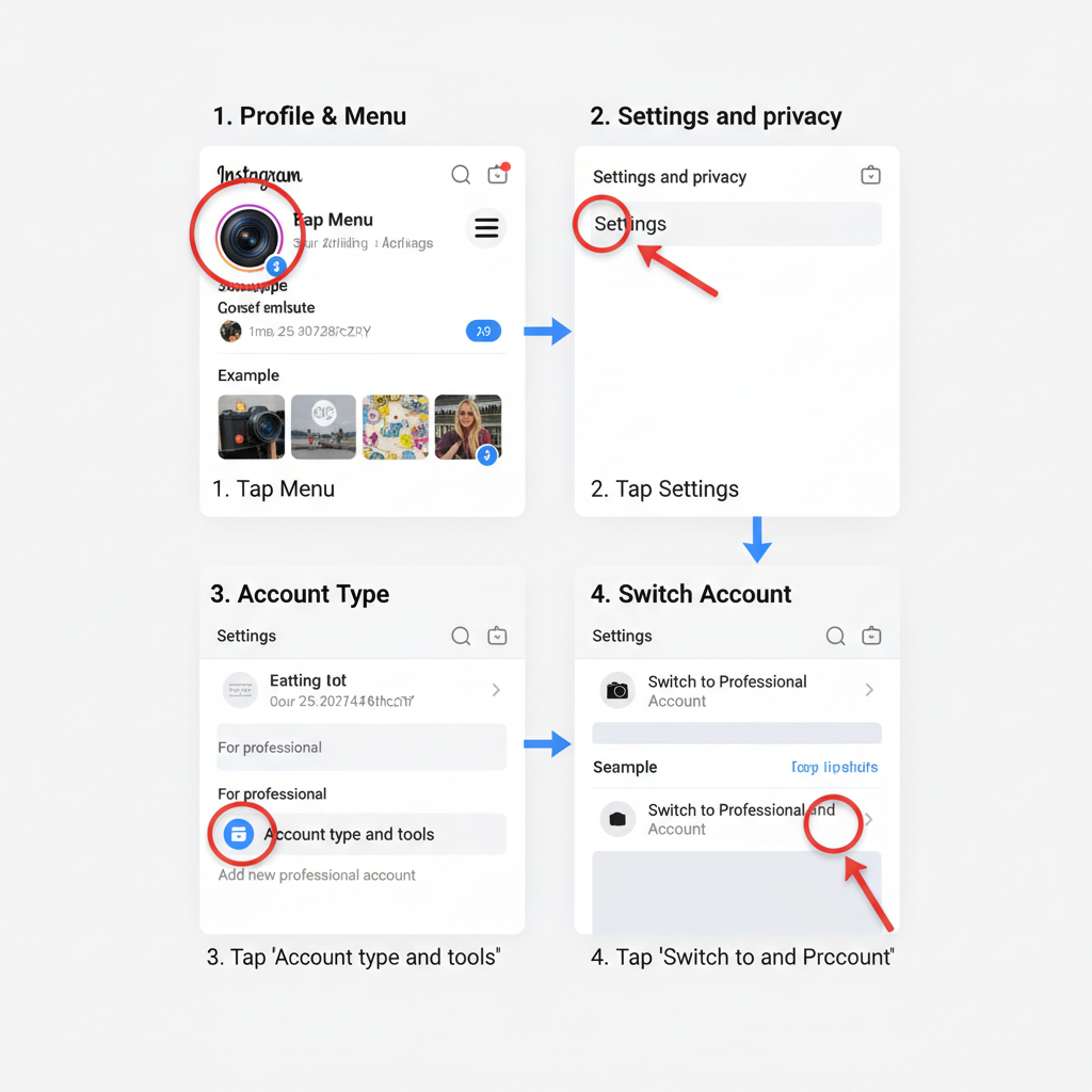 Switch to a Business or Creator Account — how to add users to instagram account