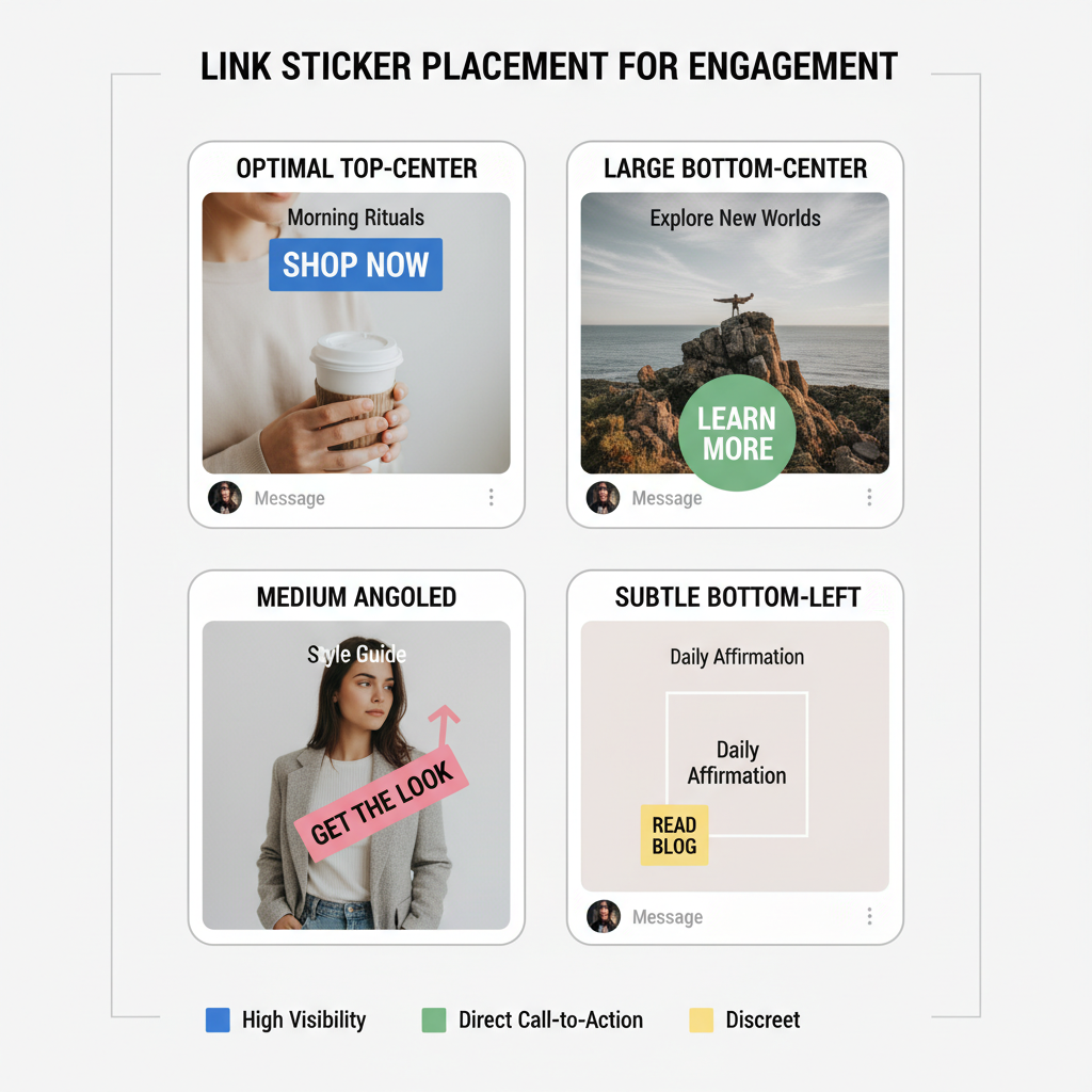 Access the Sticker Tray and Select “Link” Sticker — how to attach a link to instagram story