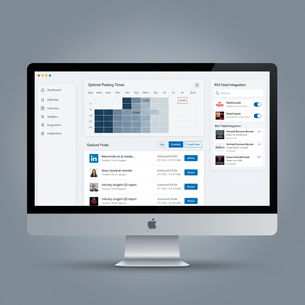 Set Up a Content Calendar With Optimal Posting Times — how to automate linkedin posts for consistent engagement