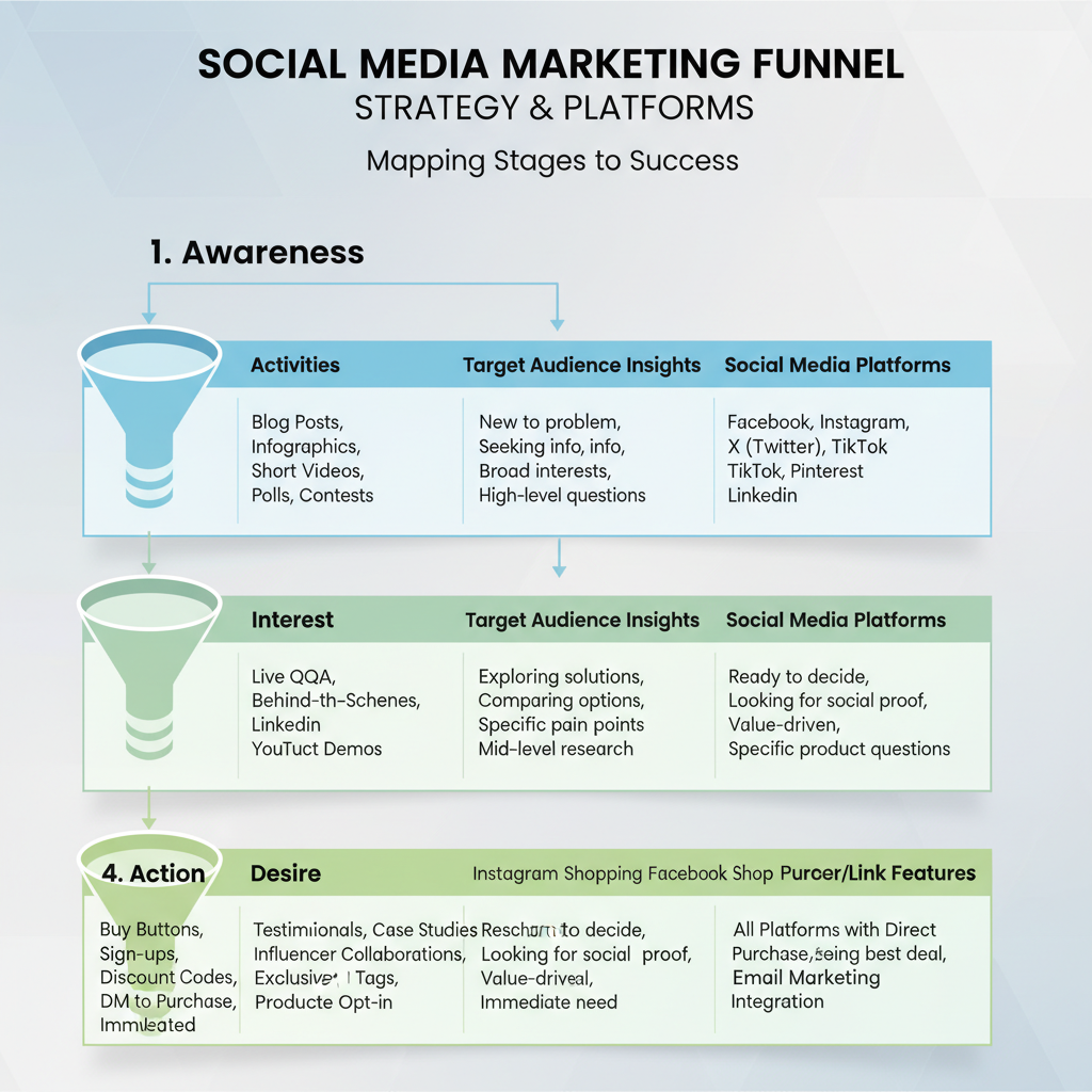 Step 3: Select the Right Social Media Platforms for Each Stage — how to build an effective social media strategy funnel