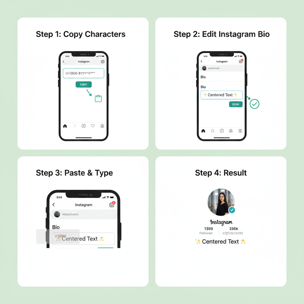Understanding Instagram Bio Text Behavior — how to center an instagram bio