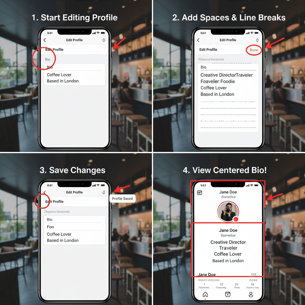 Why Centered Bios Create Strong Visual Impact — how to center your instagram bio
