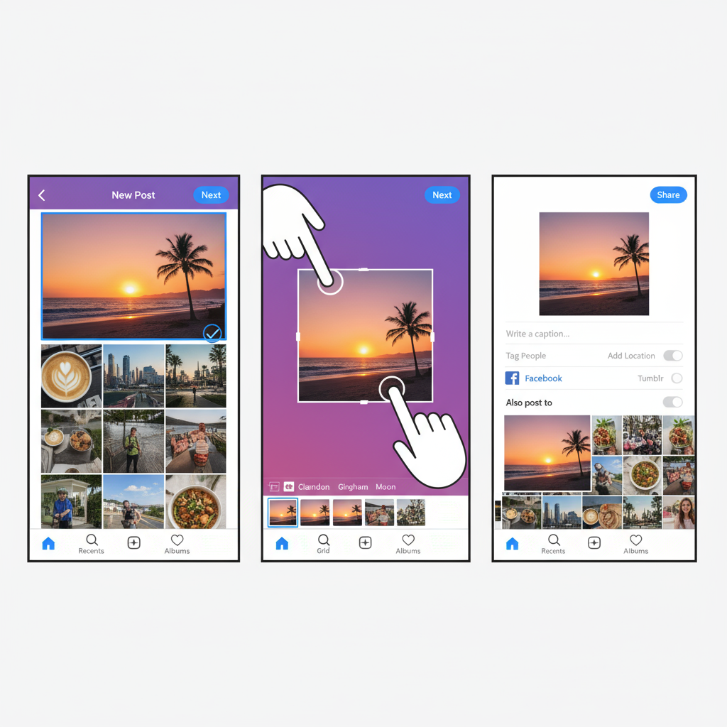 How to Change Instagram Grid to Square in New Posts — how to change instagram grid to square