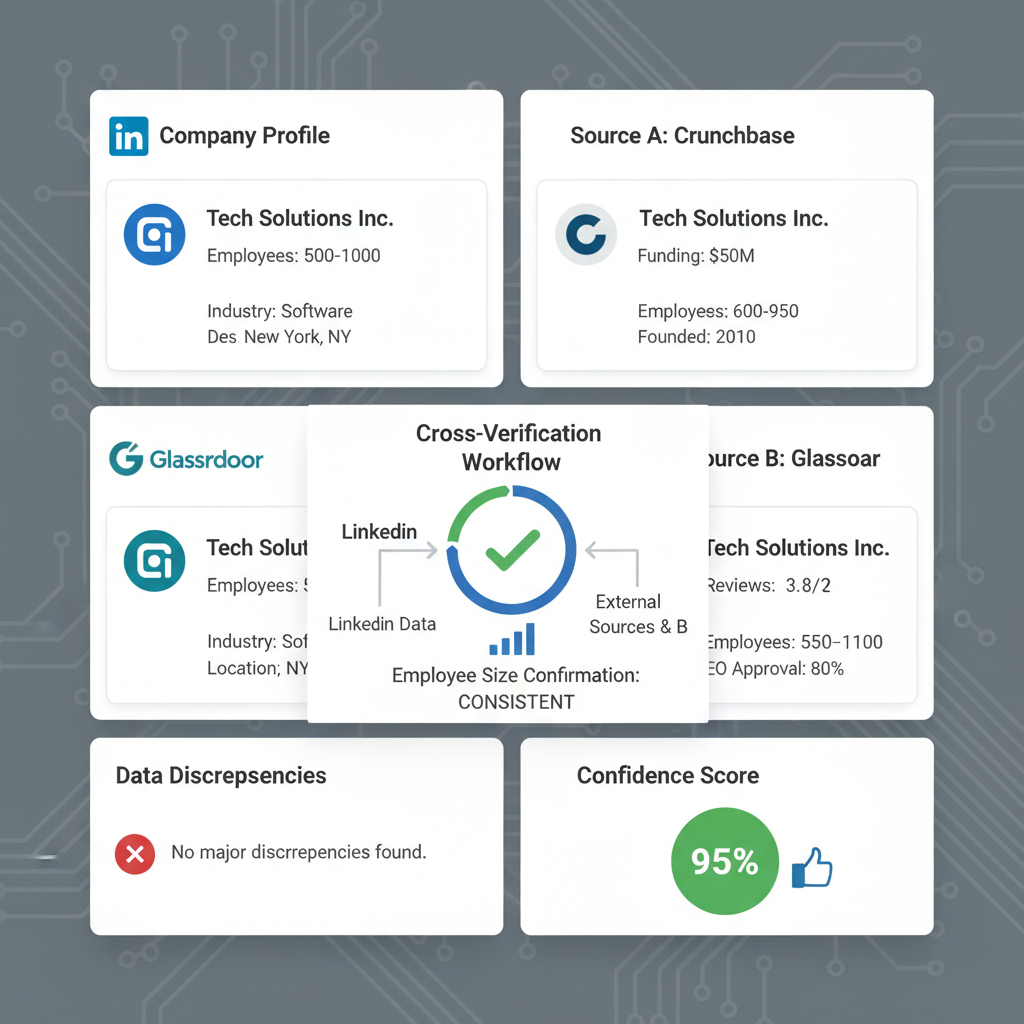 Method 1: Identifying Company Size via the LinkedIn Company Page — how to check company size on linkedin