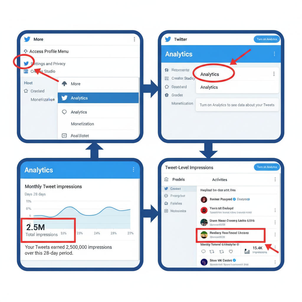 Enable and Access Twitter Analytics on Desktop — how to check impressions on twitter