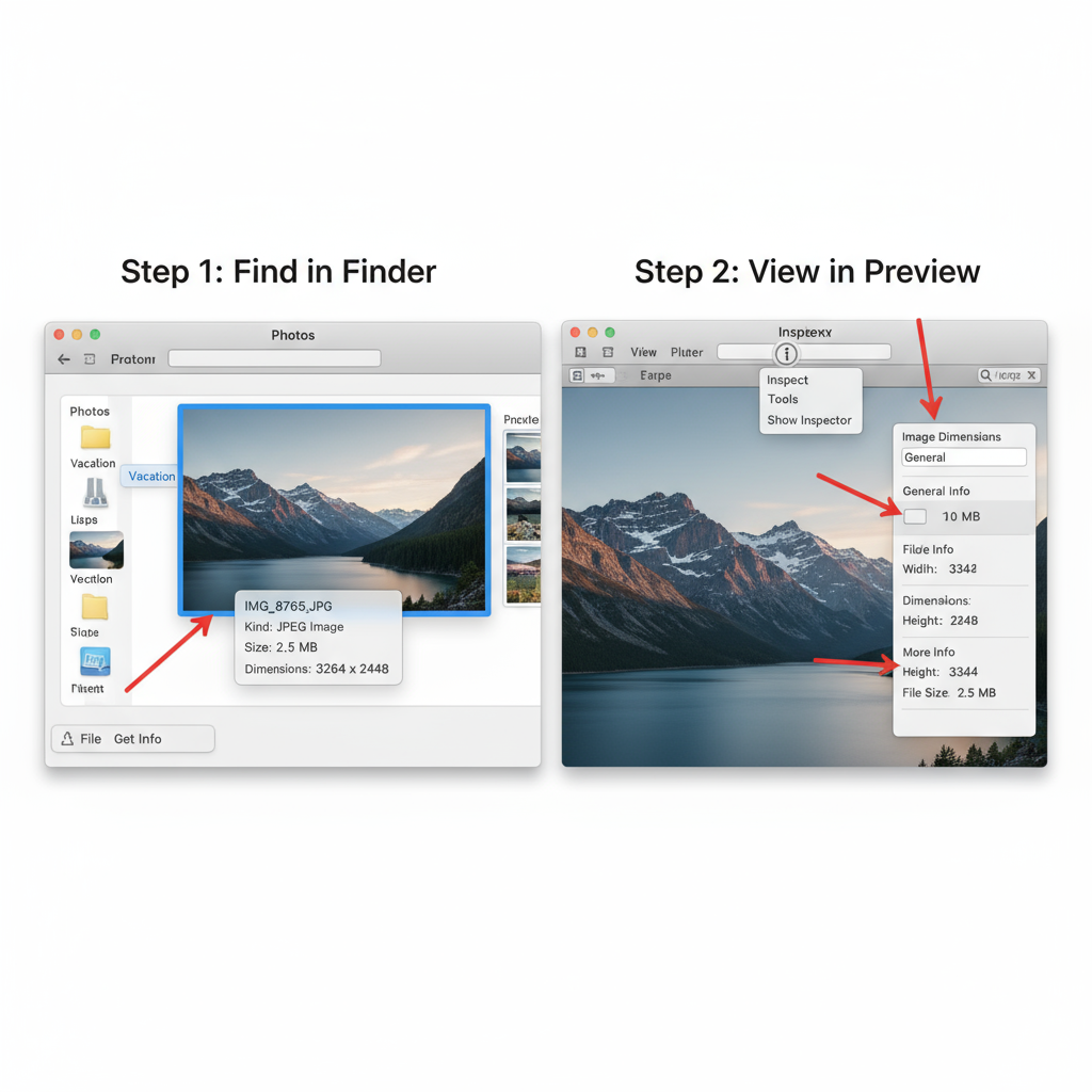 Using Microsoft Photos — how to check photo size