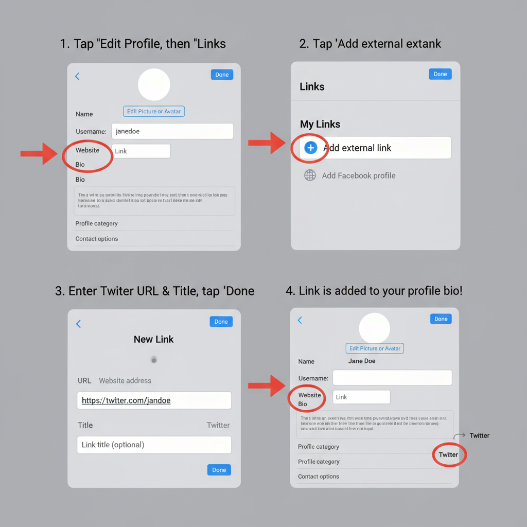 Method 1: Link Instagram Bio to Twitter Profile — how to connect twitter to instagram