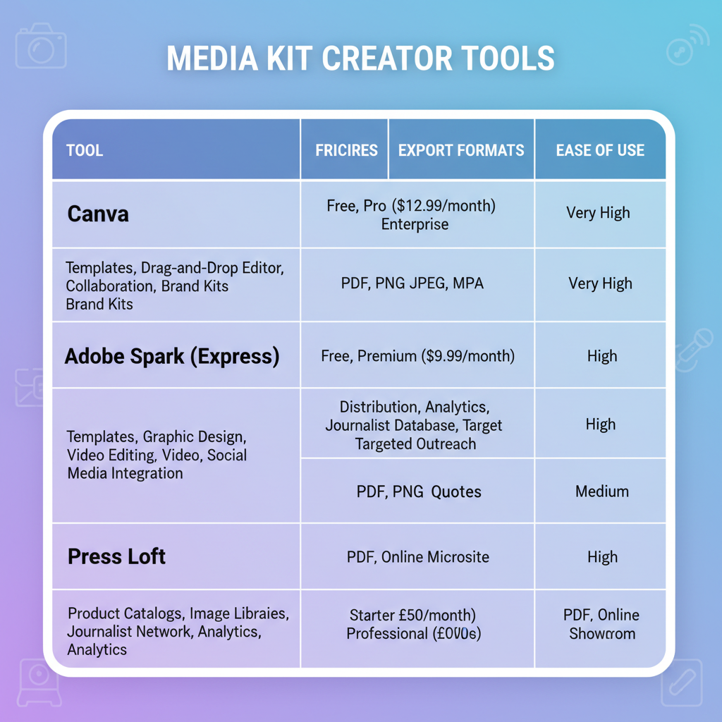 Create a Professional Media Kit Using a Media Kit Maker — how to create a professional media kit with a media kit maker