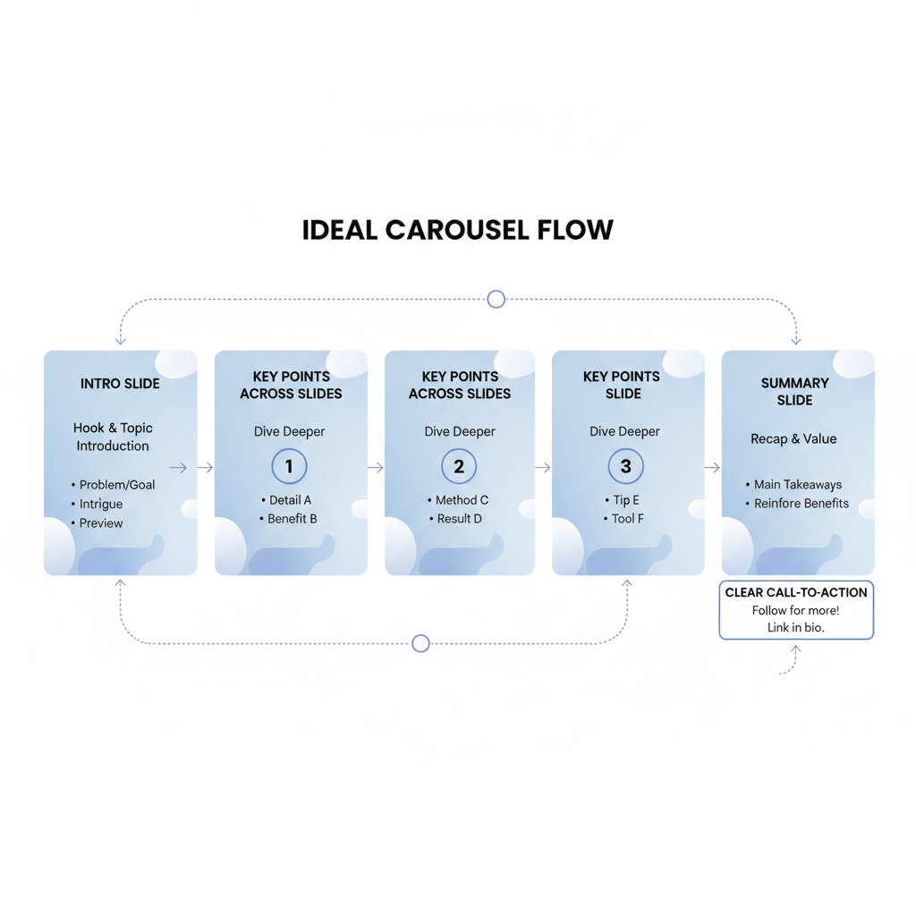 Ideal Flow — how to create an engaging infographic carousel for social media
