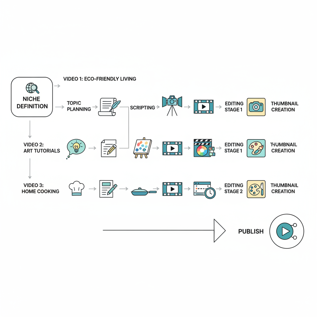 Define Your Channel Niche and Target Audience Before Filming — how to create and optimize 3 videos on youtube for faster growth