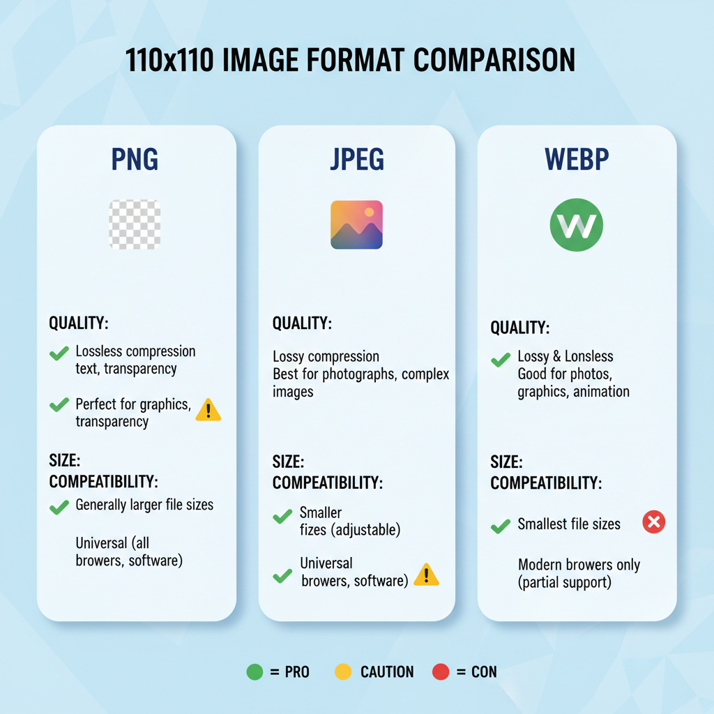 Setting Up the Correct Canvas Size and Resolution — how to create and optimize a 110x110 image for web and social media