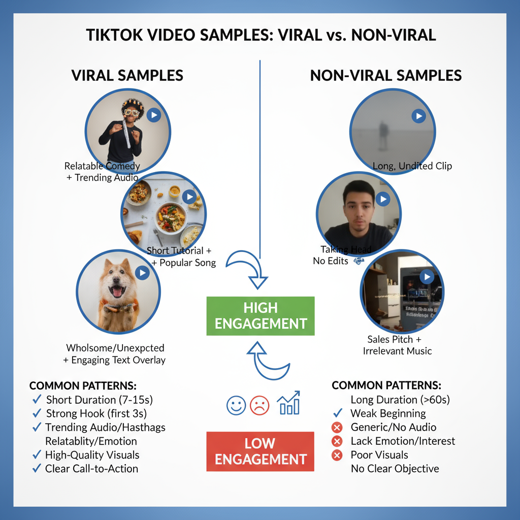Researching Trending TikTok Samples — how to create and use a tiktok sample for viral content