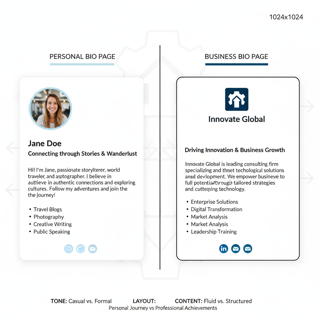Identify Your Target Audience and Tailor the Tone — how to create effective bio pages