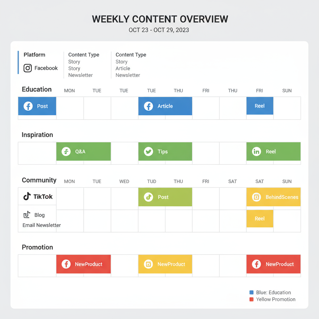 Audit Existing Content to Find Themes — how to create effective social media content pillars