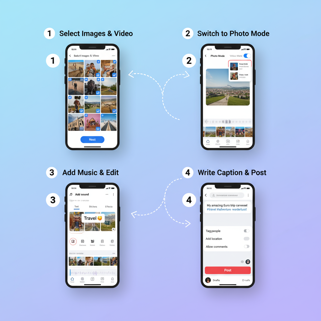 Design High-Quality Visuals — how to create engaging tiktok carousels for maximum reach