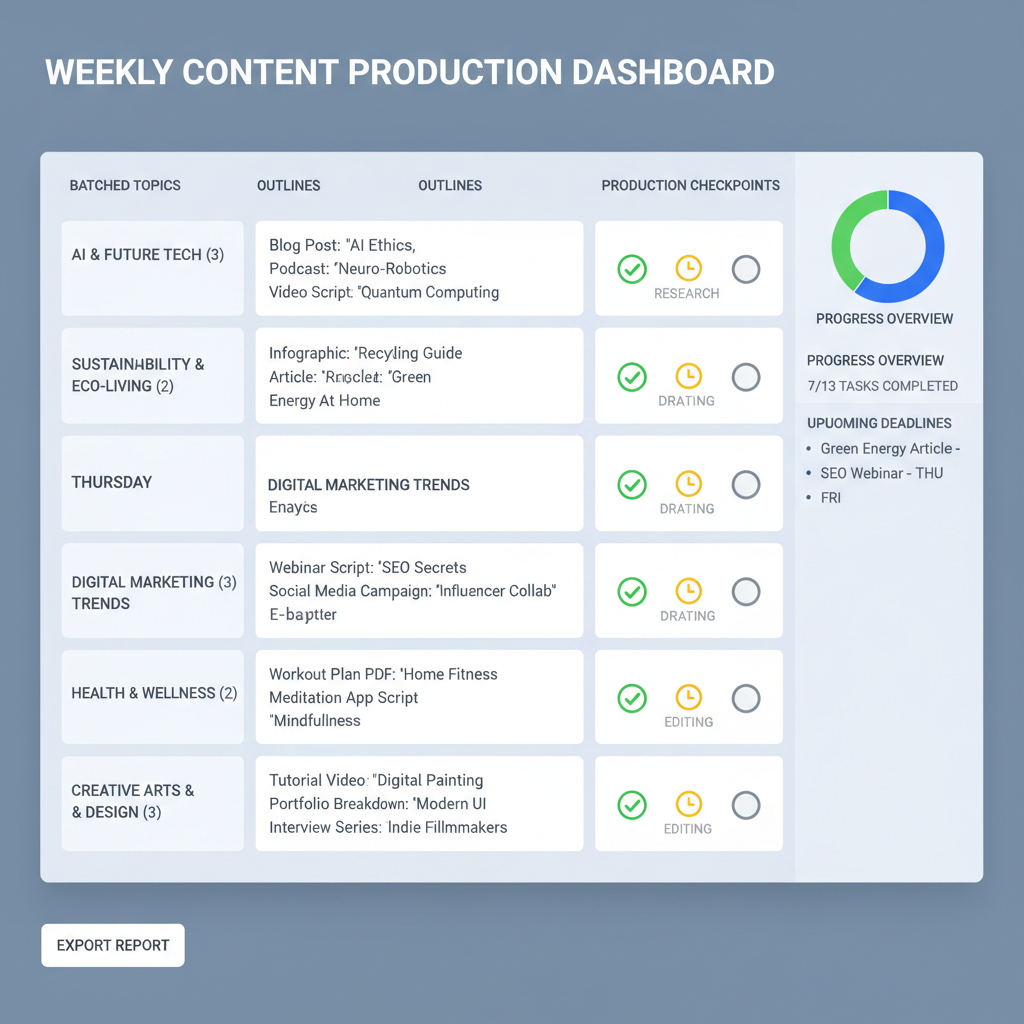 Set Up a Content Calendar — how to create high quality content daily without burnout