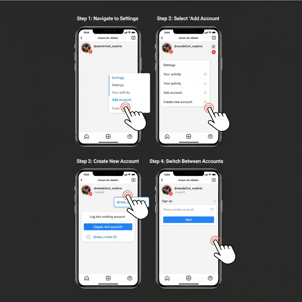 Check Device and App Requirements — how to create more than one instagram account
