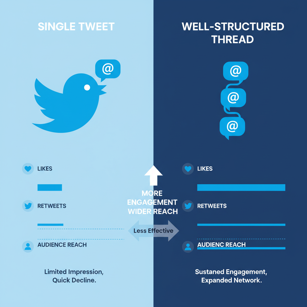 Break Down Your Content Into Concise, Connected Tweets — how to create threads on twitter