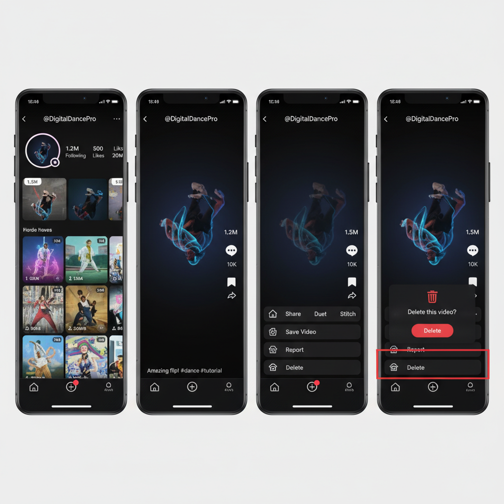 2. Tap the Video to Open Full View — how to delete a video from tiktok step by step