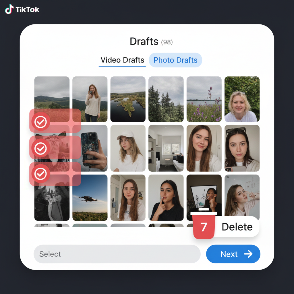 Step 2: Delete a Photo Slideshow Post — how to delete photos from your tiktok account