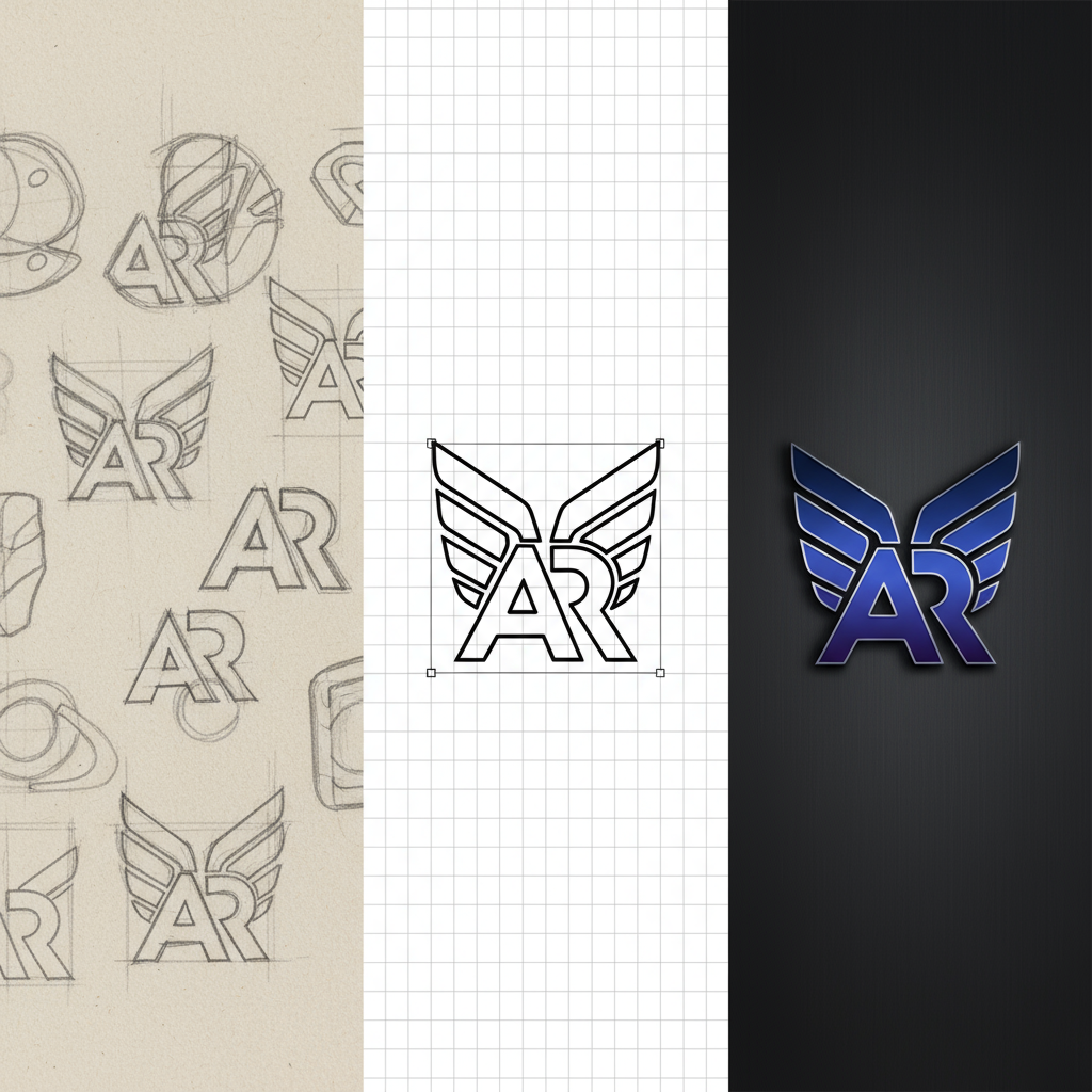 Researching Blue Color Shades and Typefaces — how to design a facebook like logo for your brand