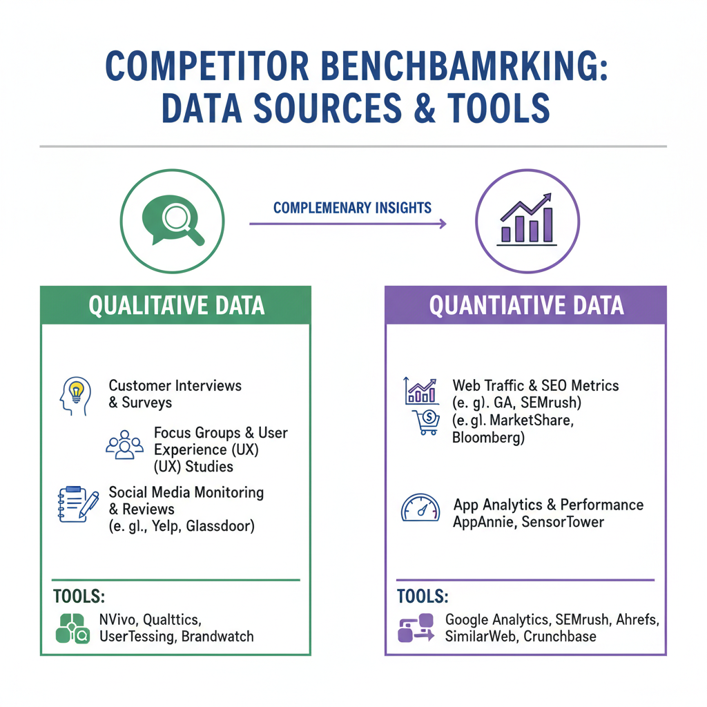 Identify Top Direct and Indirect Competitors — how to do competitor benchmarking