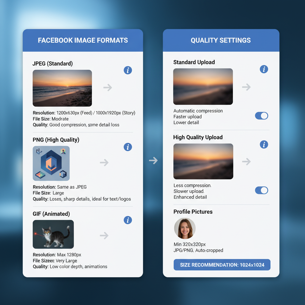 Uso de las opciones de descarga de Facebook en escritorio y móvil — how to download and manage facebook images
