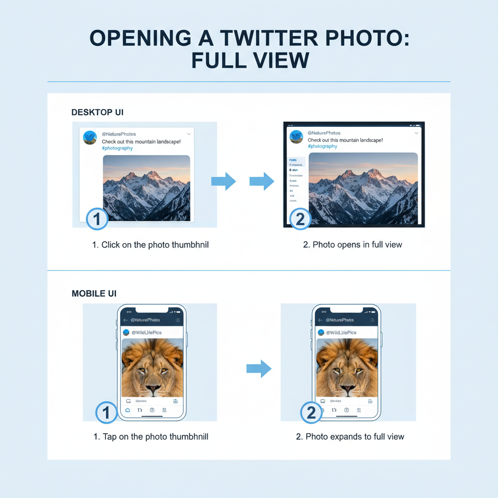 On Mobile — how to download and save a photo from twitter safely