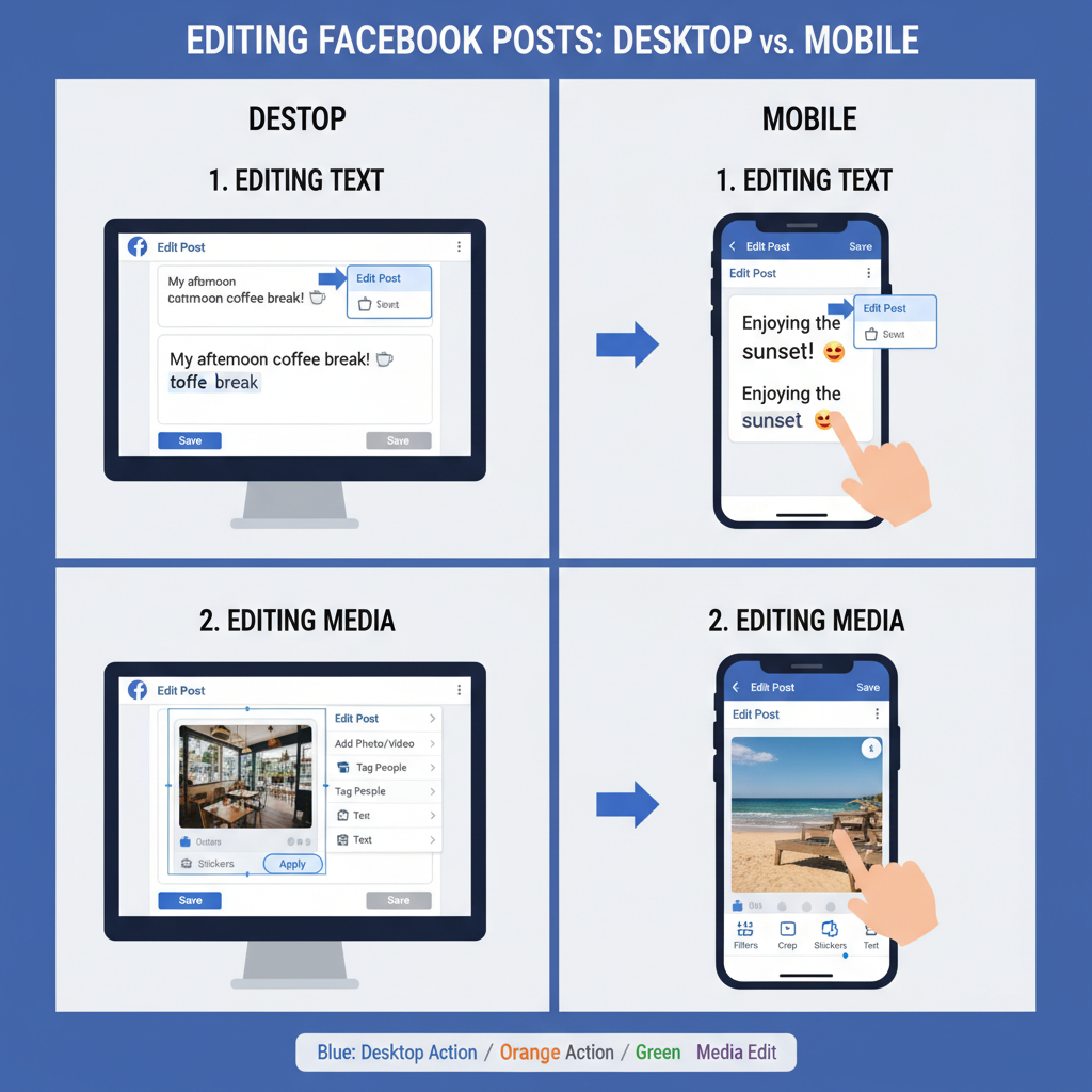 Steps to Edit a Post on Desktop — how to edit a post on facebook