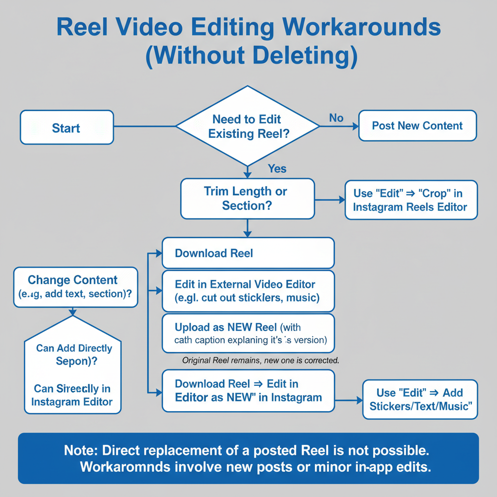 Post-Publish Adjustments — how to edit instagram reels after posting