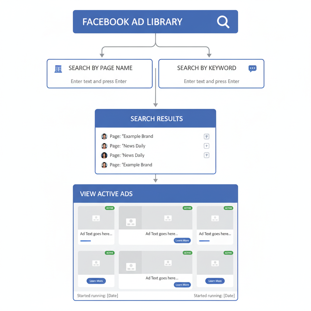 How to Access the Ad Library — how to find a facebook sponsored ad
