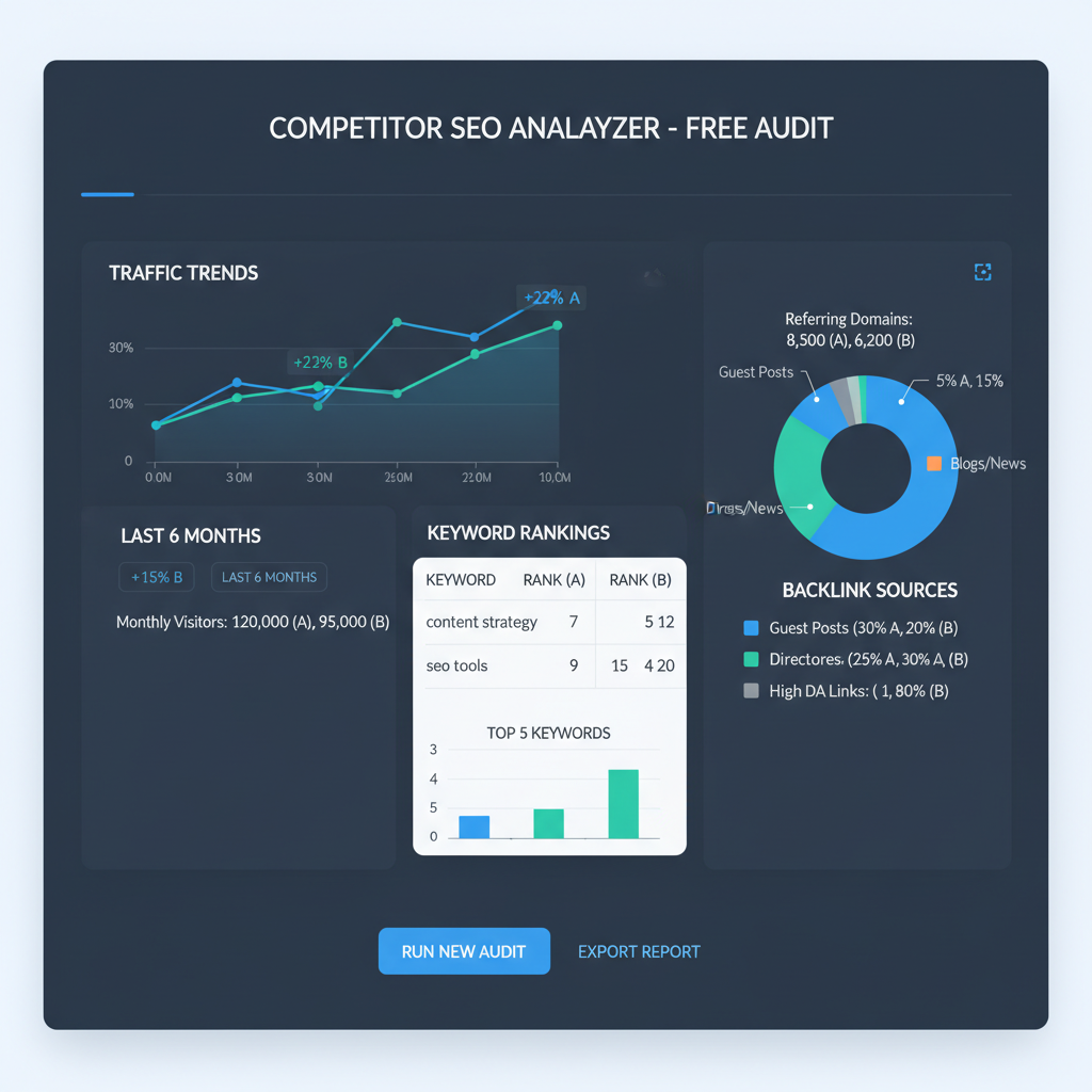 Perform SEO Keyword Analysis — how to find and analyze free competitors for your business
