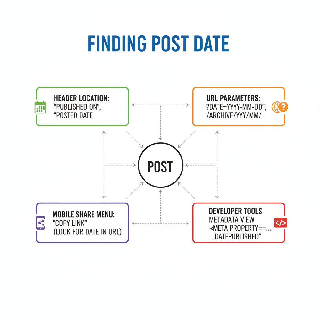 Use Browser Developer Tools to Locate Timestamp in Post Metadata — how to find date of linkedin post