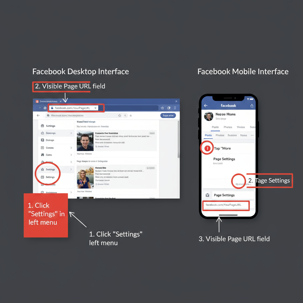 Using Meta Business Suite — how to find facebook page url